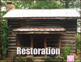 Historic Log Cabin Restoration  Enka, North Carolina